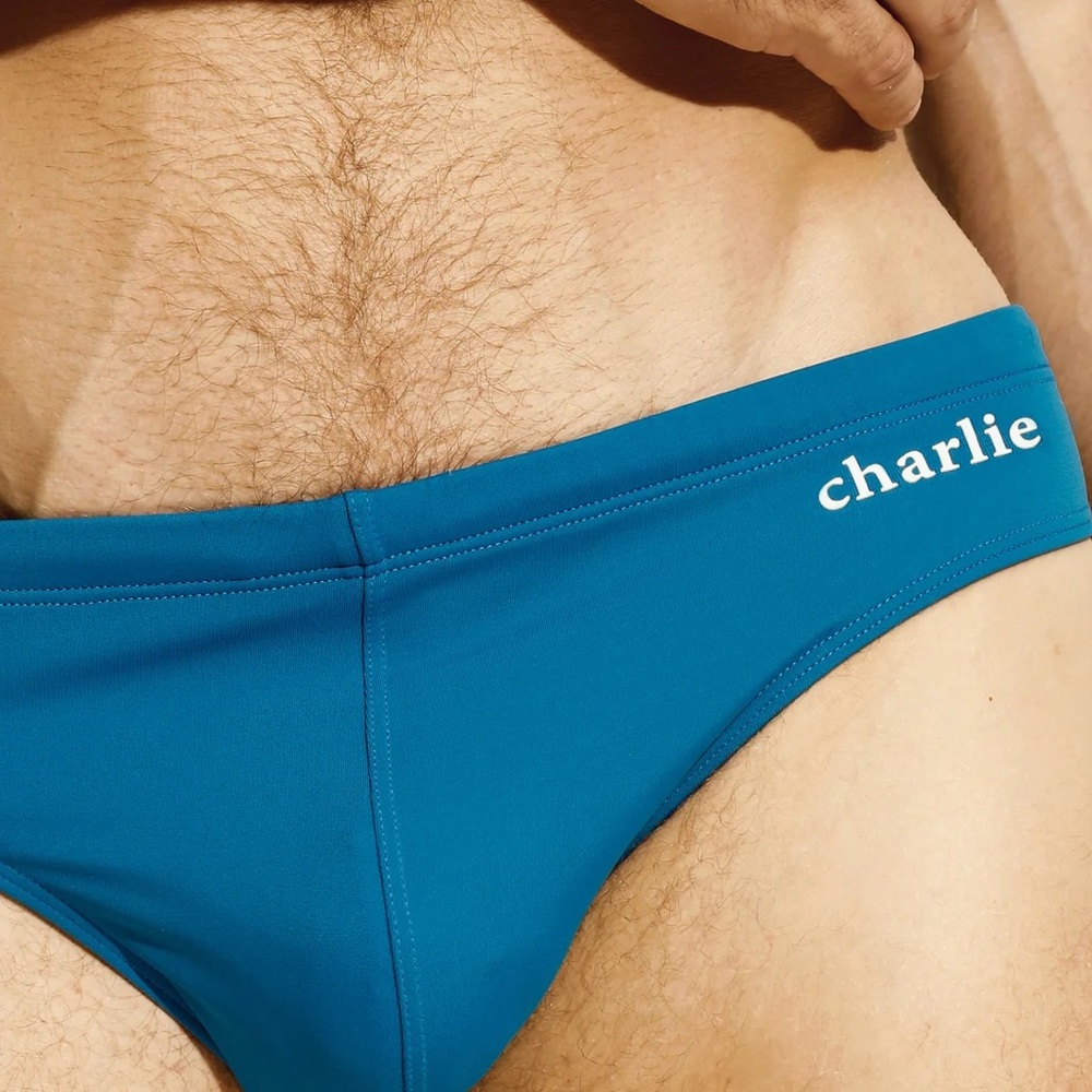 Charlie By MZ
Classic Ocean Lowrise Brief w/ drawstring waist. Front lined